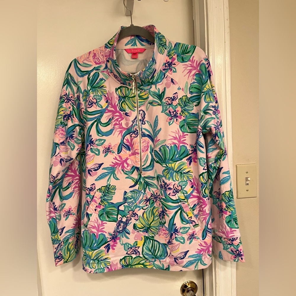 Lilly Pulitzer Pink Floral Sweatshirt